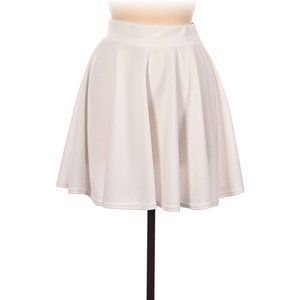 White full skater skirt